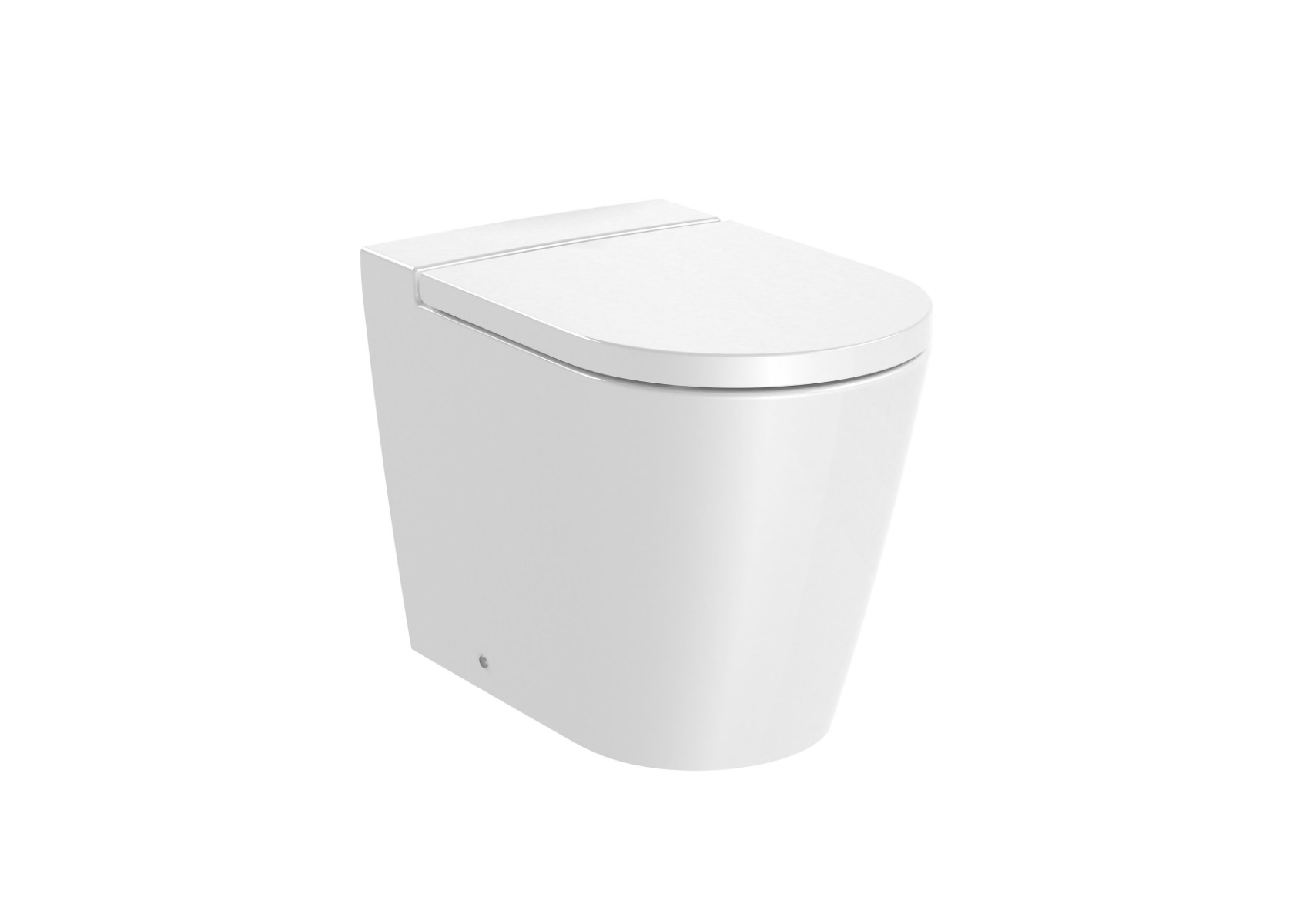 ROUND - Back to wall single floorstanding Rimless WC