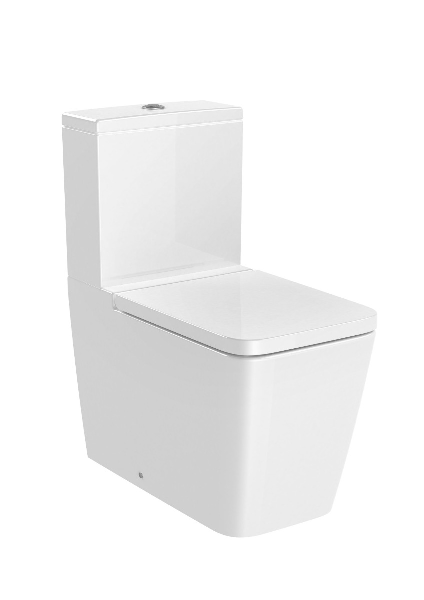 Debba Close Coupled Toilet, Cistern & Seat WC with dual outlet