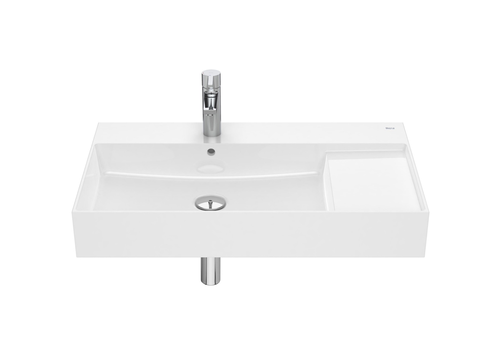 FINECERAMIC wall-hung or vanity vitreous china basin WHITE