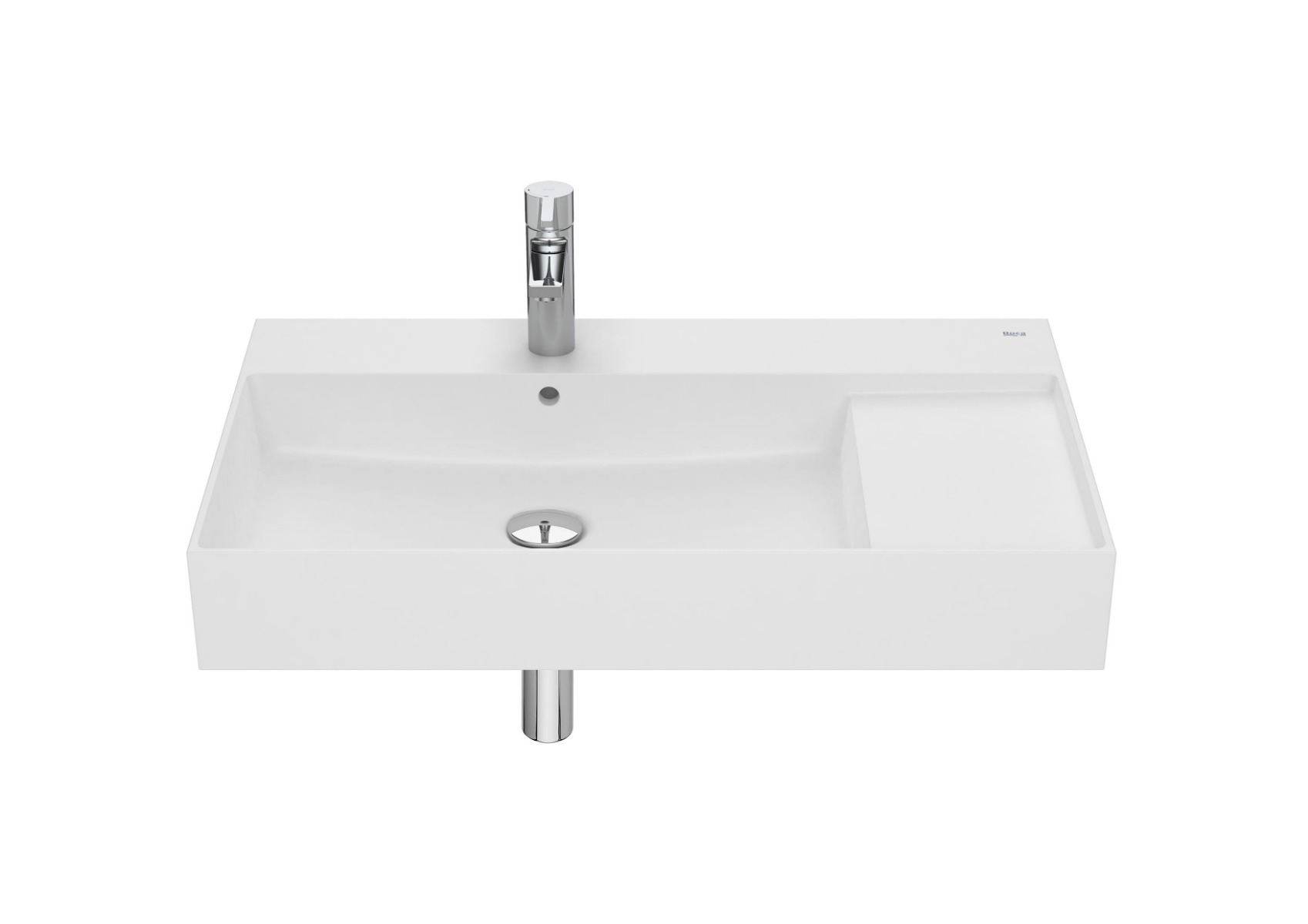 FINECERAMIC wall-hung or vanity vitreous china basin MATT WHITE