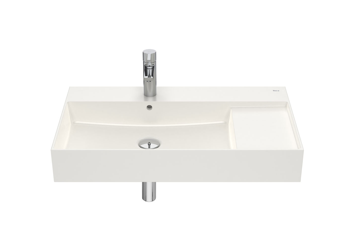 FINECERAMIC wall-hung or vanity vitreous china basin BEIGE