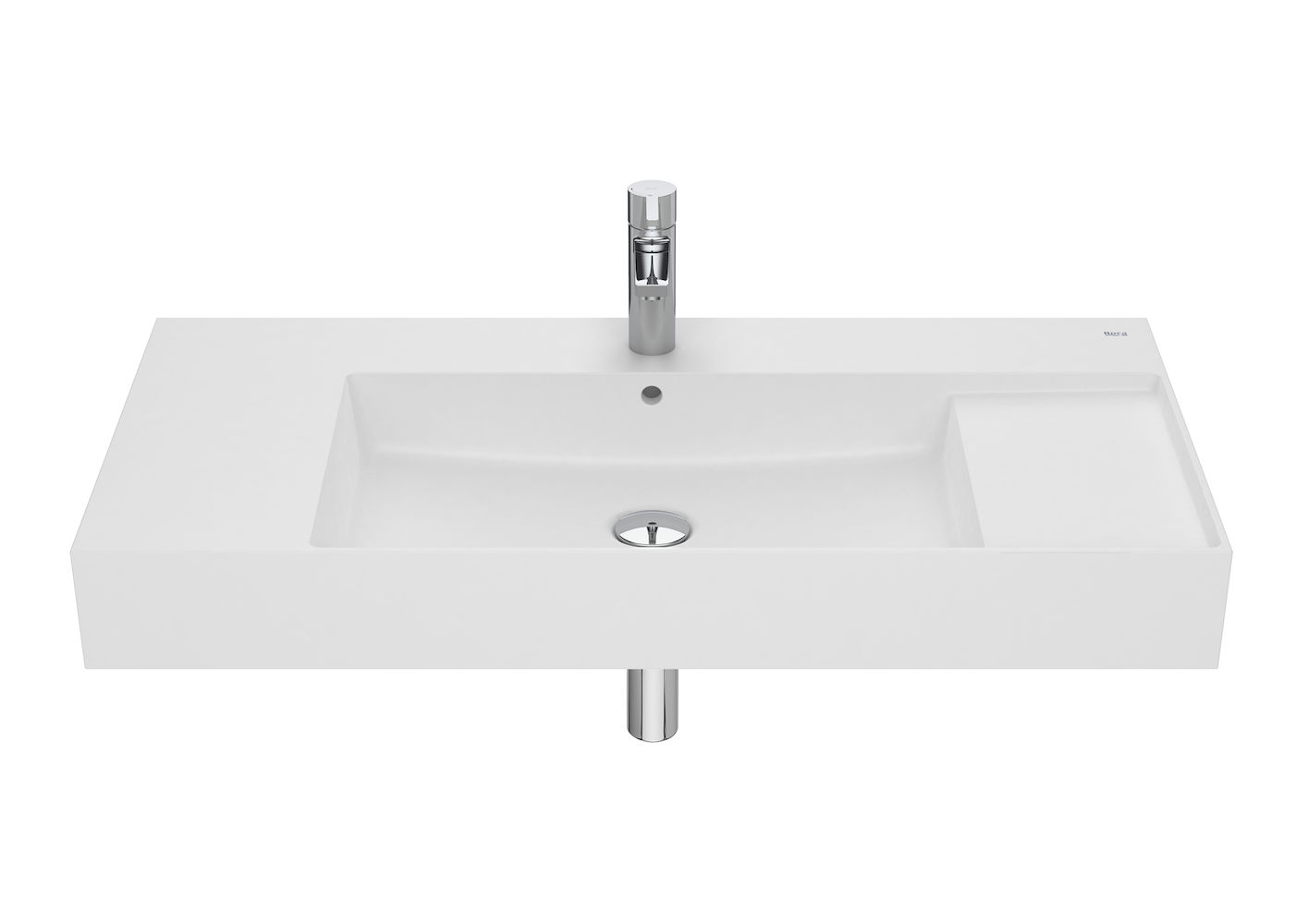 Roca - FINECERAMIC® wall-hung or vanity vitreous china basin-Matte White
