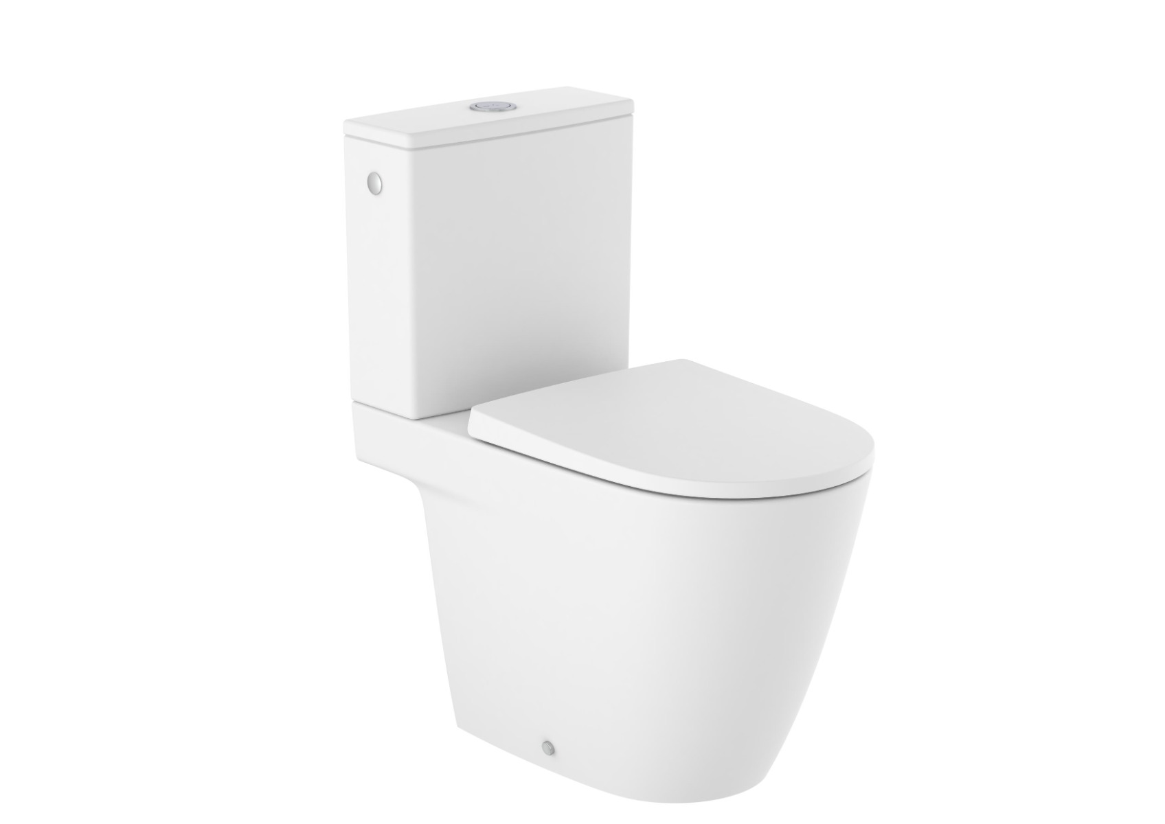 Debba Close Coupled Rimless Toilet & Seat With Dual Outlet 