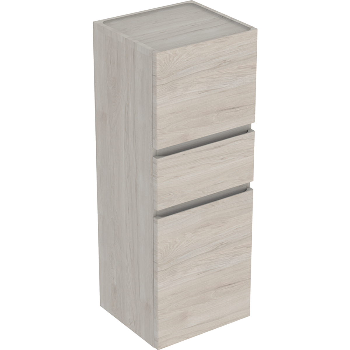 Renova Plan medium cabinet with two doors,1 drawer - Light hickory