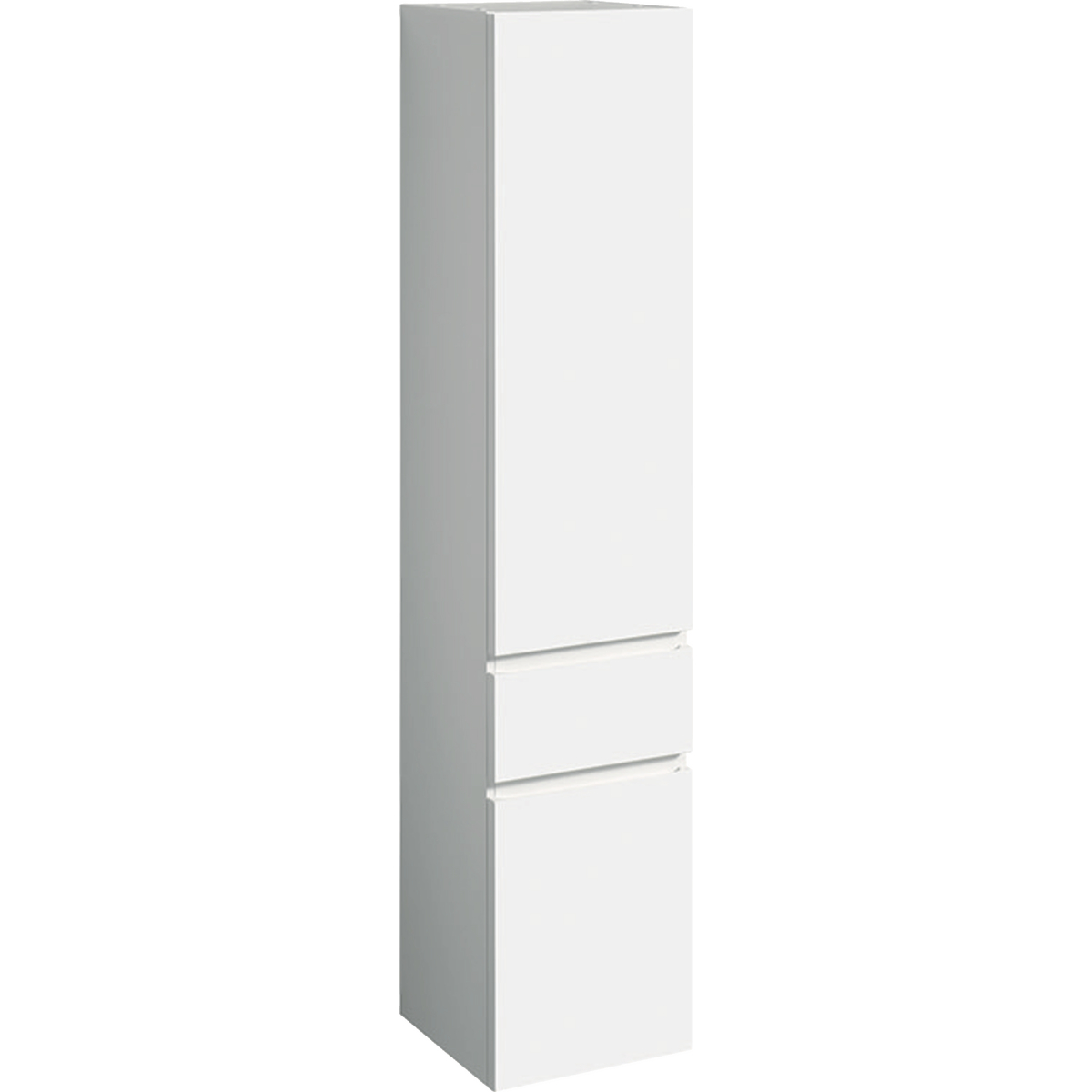 Renova Plan tall cabinet with two doors - White 