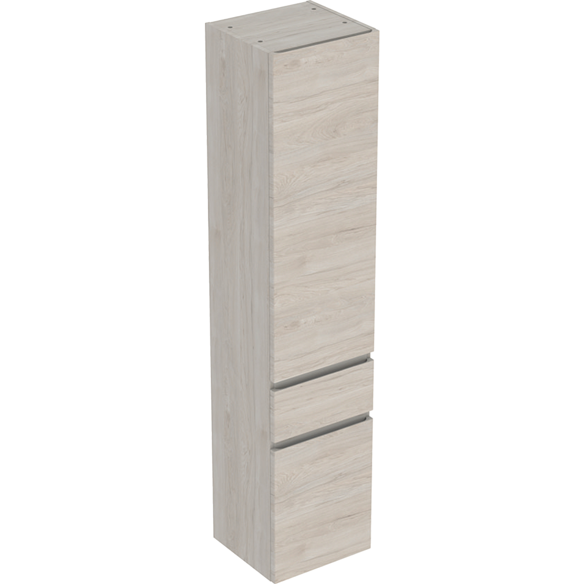 Renova Plan tall cabinet with two doors - Light hickory