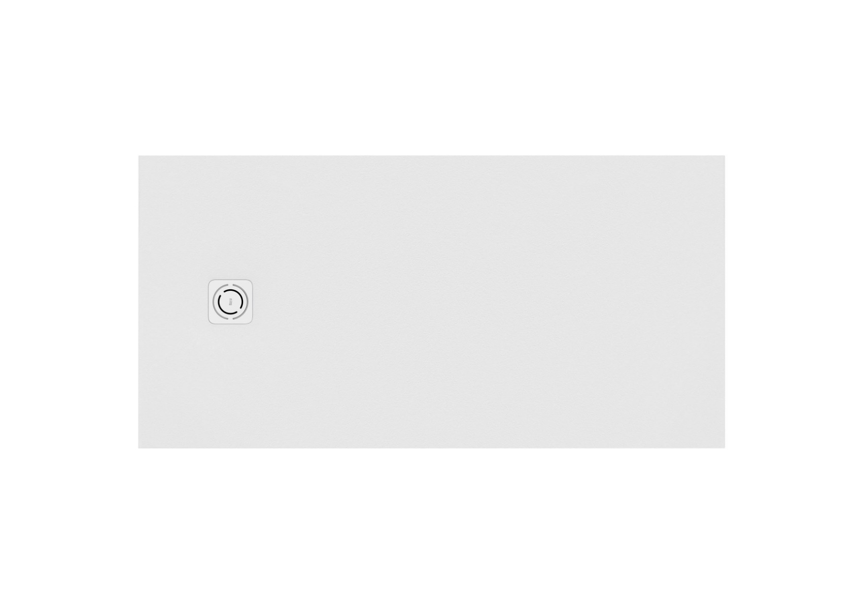 Superslim STONEX® rectangular shower tray without drain - White