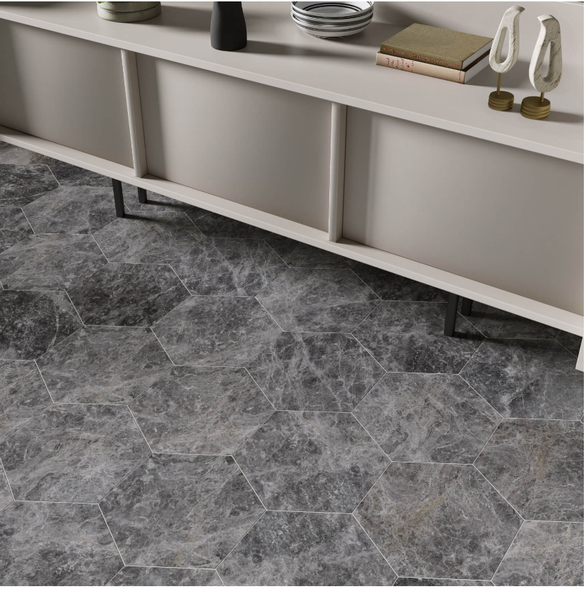 Silver Moon Herringbone Honed 100x305x13mm- Price per m2