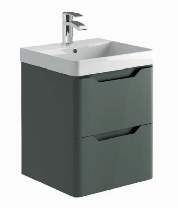Brun 500 Wall Hung vanity Unit & Basin - Anthracite