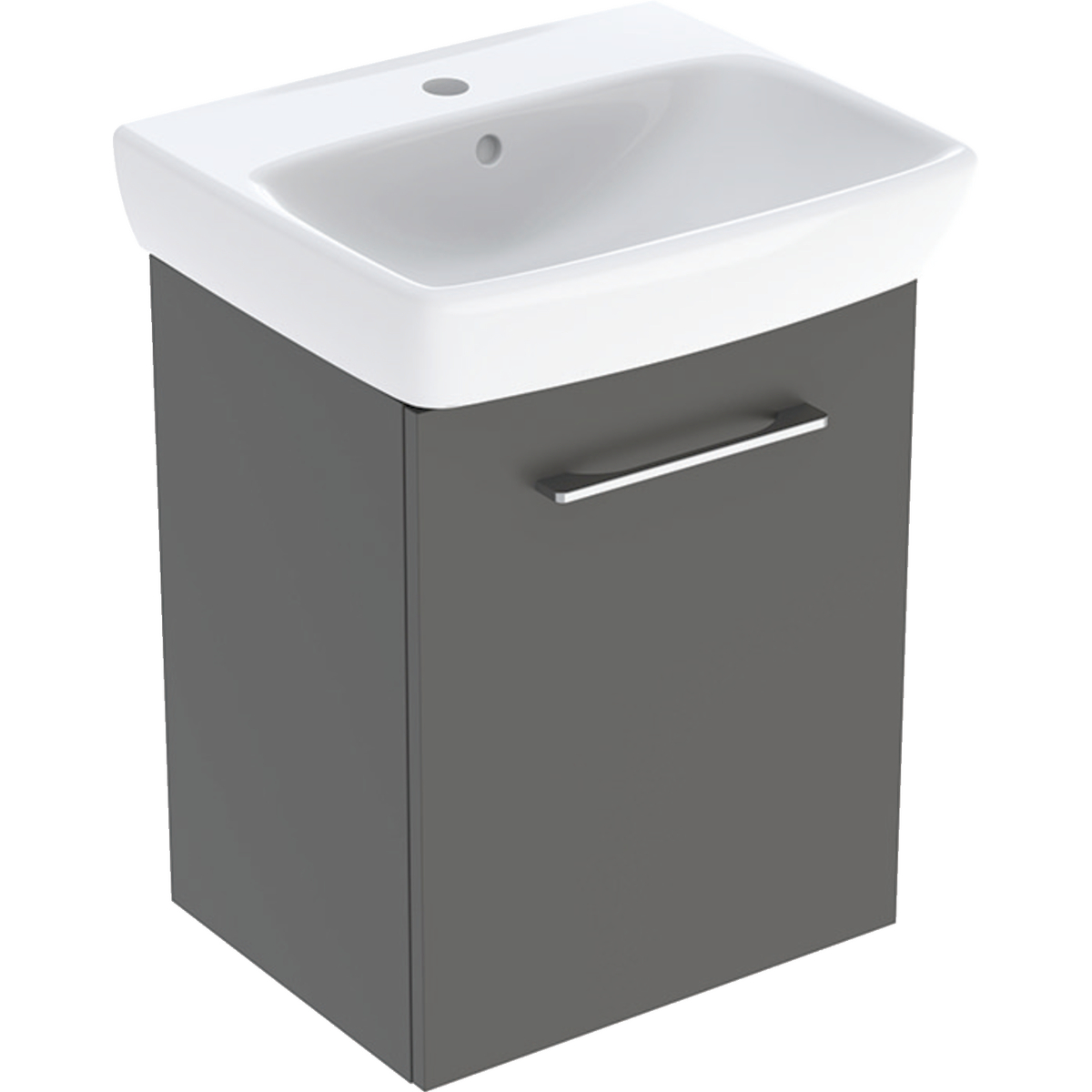 Selnova Square Basins With Cabinet, One Door 500mm - Lava 