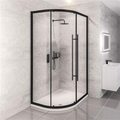 ShowerSculpt Offset Quadrant 1200x900mm MB