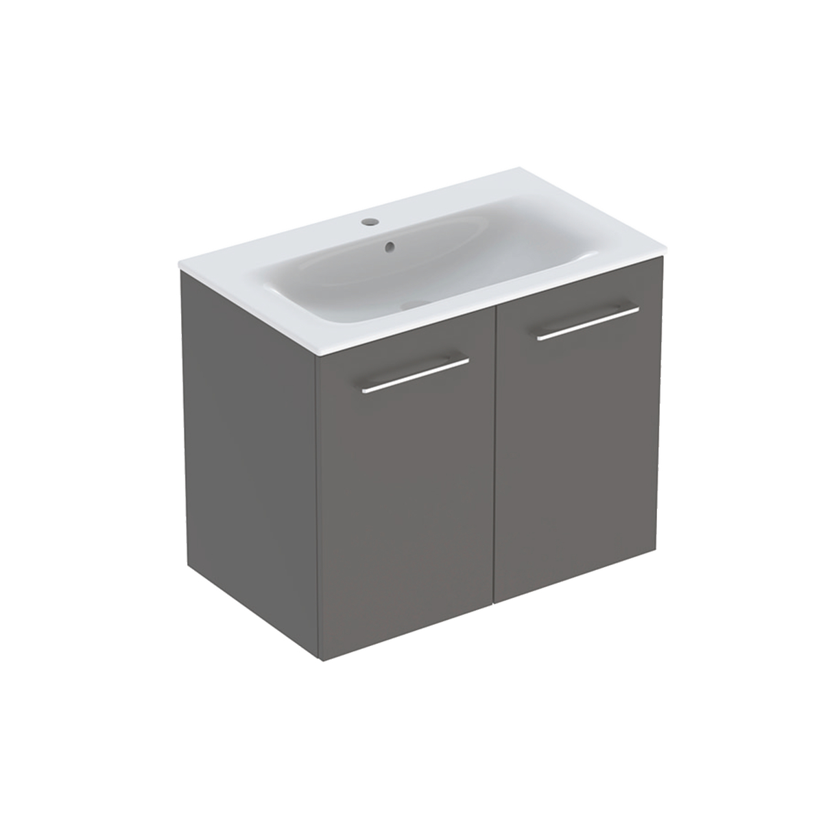 Selnova Square vanity basin with cabinet 800mm - Lava