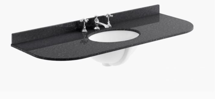  BAYC242 1200MM MARBLE SINGLE BOWL WITH RADIUS 3 TAP HOLE