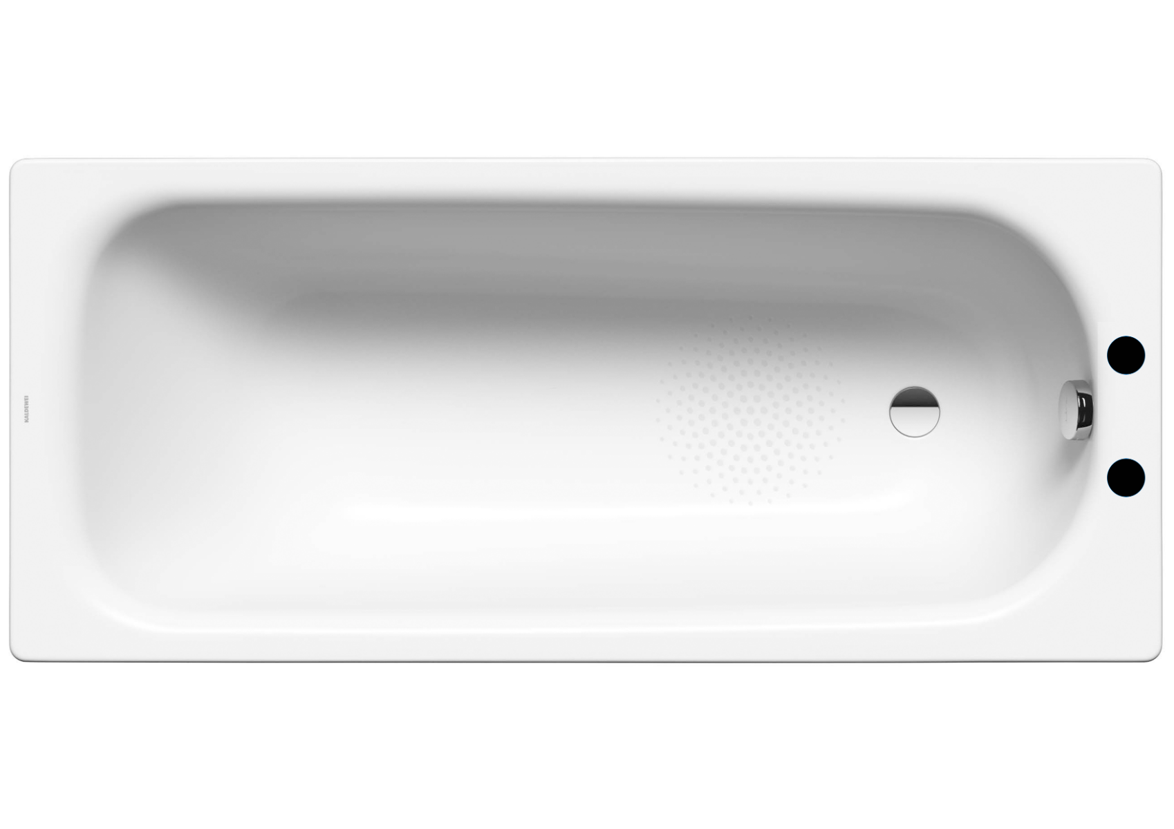 Kaldewei Saniform Plus 1700 x 700mm Bath - White - 2 Tap Hole - Anti Slip (excl. feet)