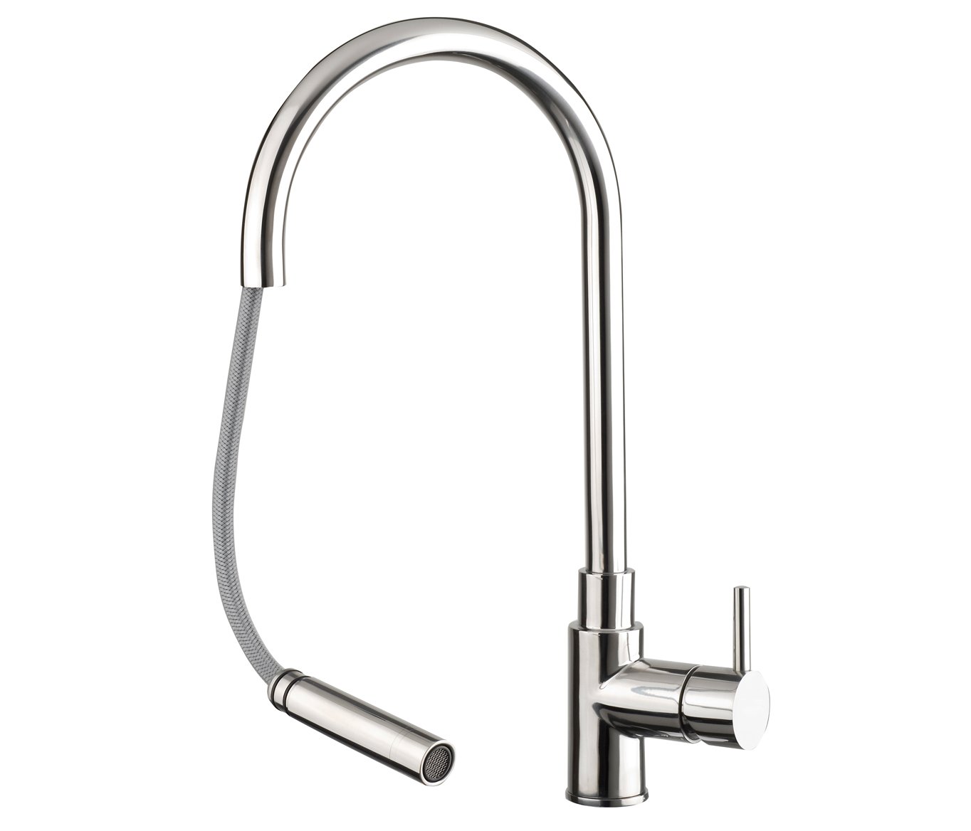 JTP - Zecca Stainless Steel Pull Out Sink Mixer