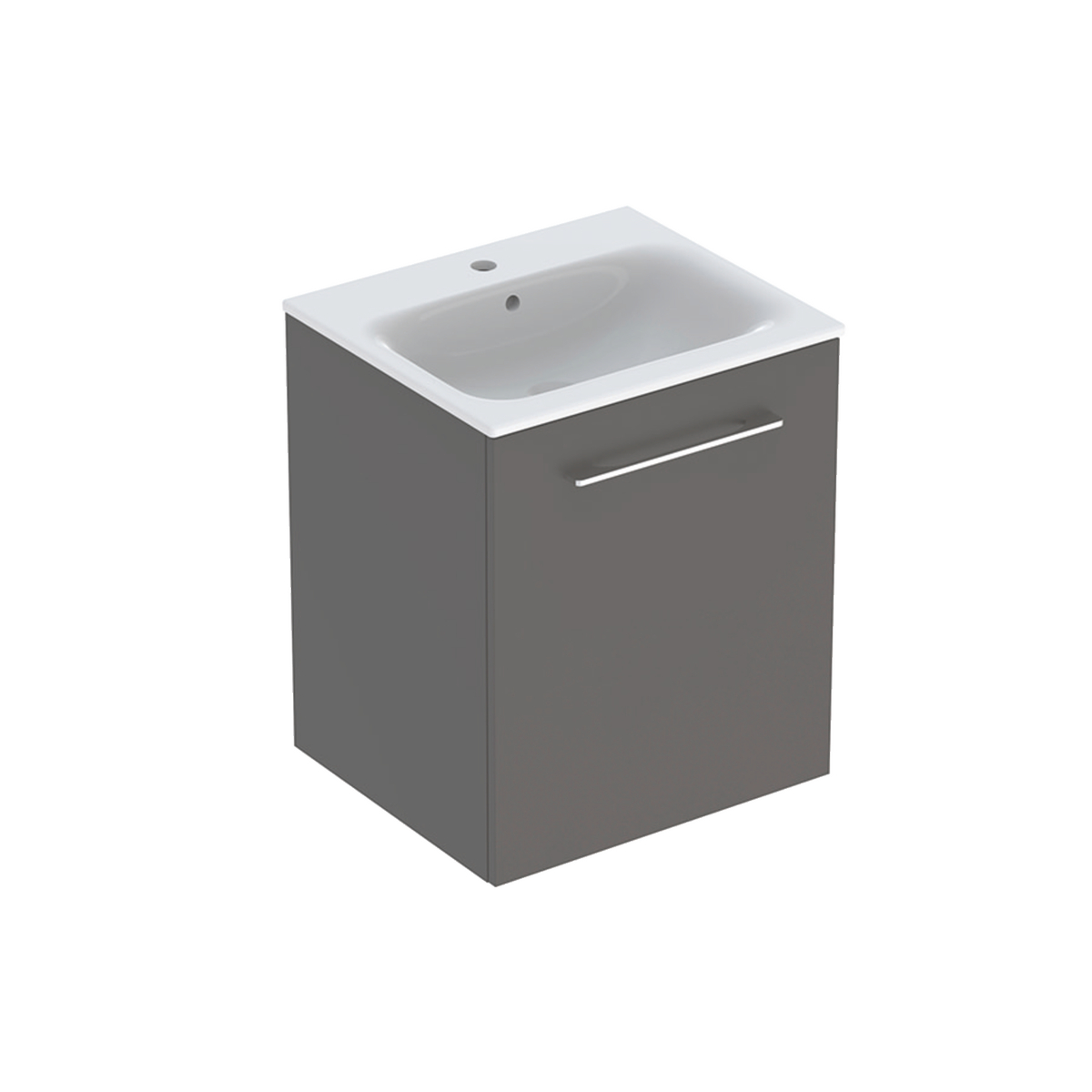 Selnova Square Vanity Basin With Cabinet, one Drawers 550mm - Lava 