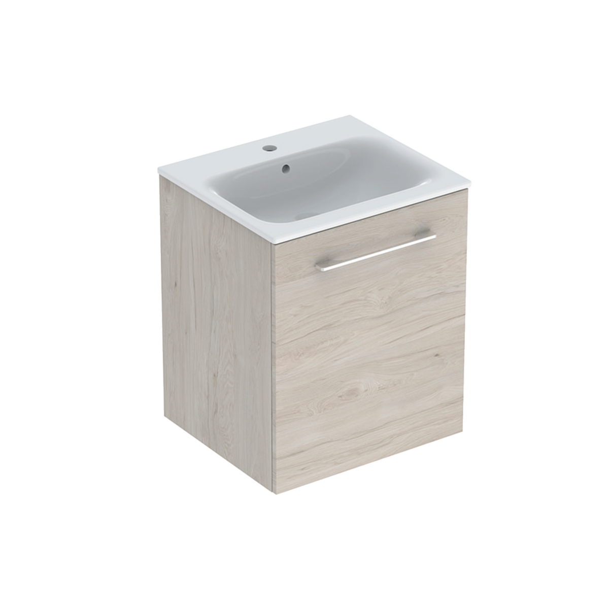 Selnova Square Vanity Basin With Cabinet, one Drawers 550mm - Light hickory