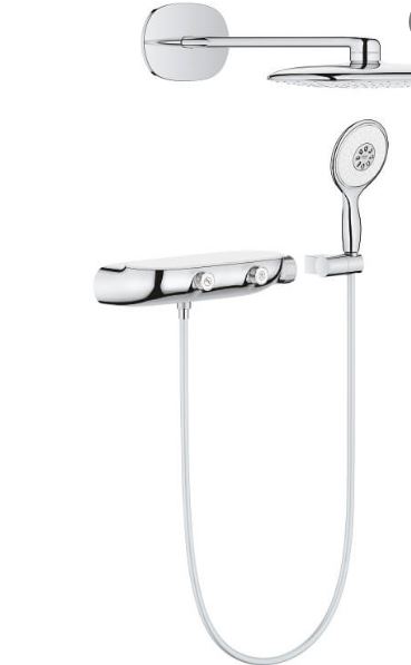 26446LS0 RAINSHOWER SYSTEM SMARTCONTROL MONO 360 COMBI SHOWER SYSTEM WITH THERMOSTAT, EXPOSED/CONCEALED