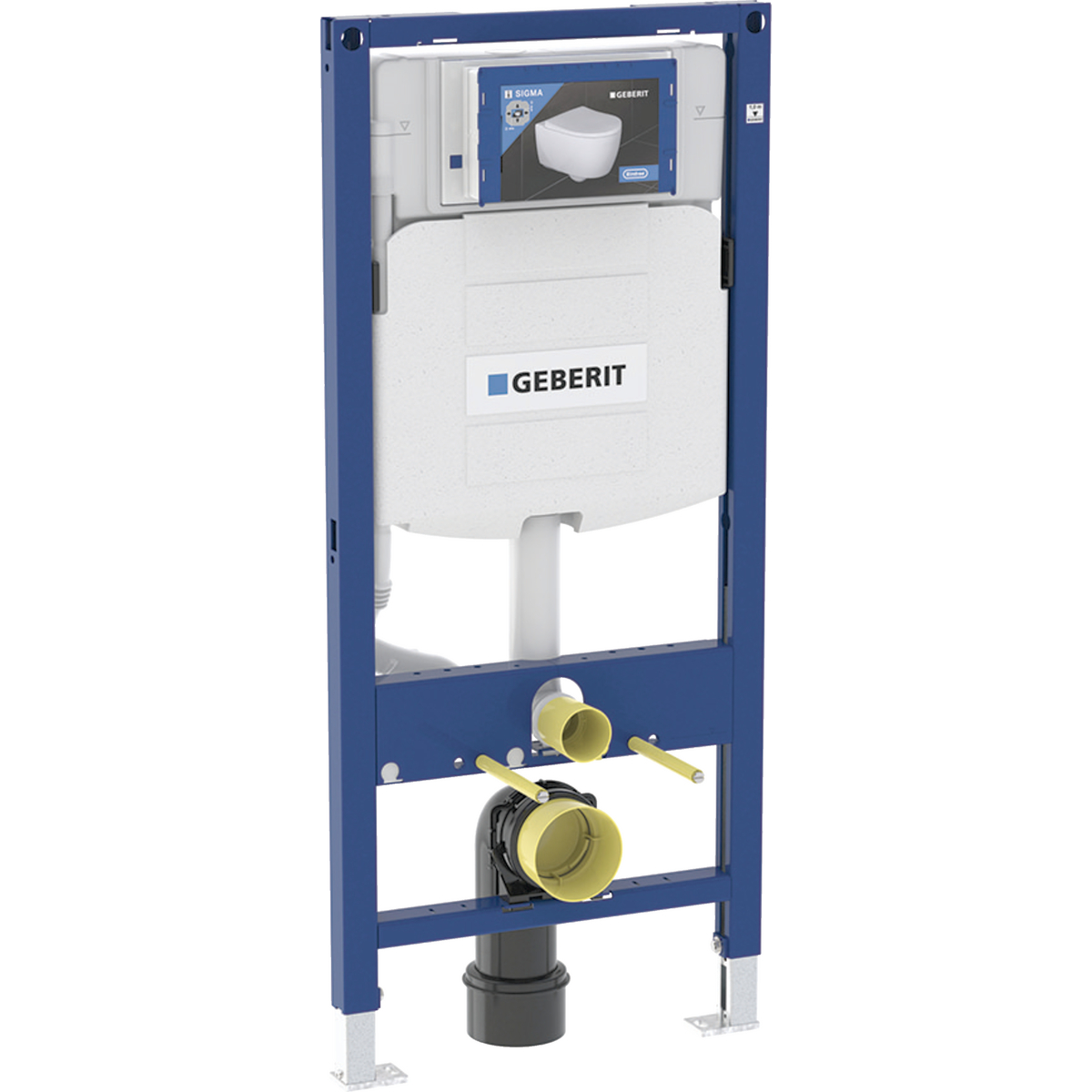 Duofix frame for wall-hung WC, 112 cm, with Sigma concealed cistern 12 cm