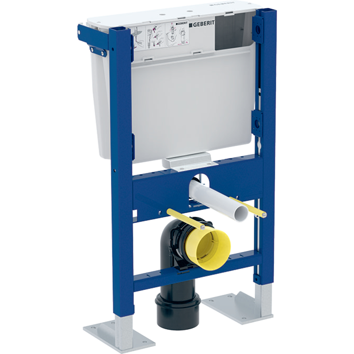 Duofix frame for wall-hung WC 79 cm, with low-height concealed cistern