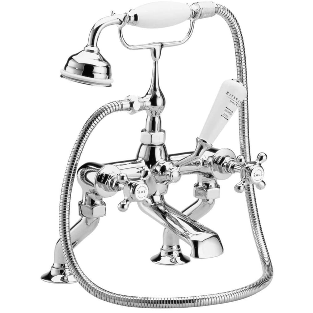 DECK MOUNTED BATH SHOWER MIXER - CROSSHEAD