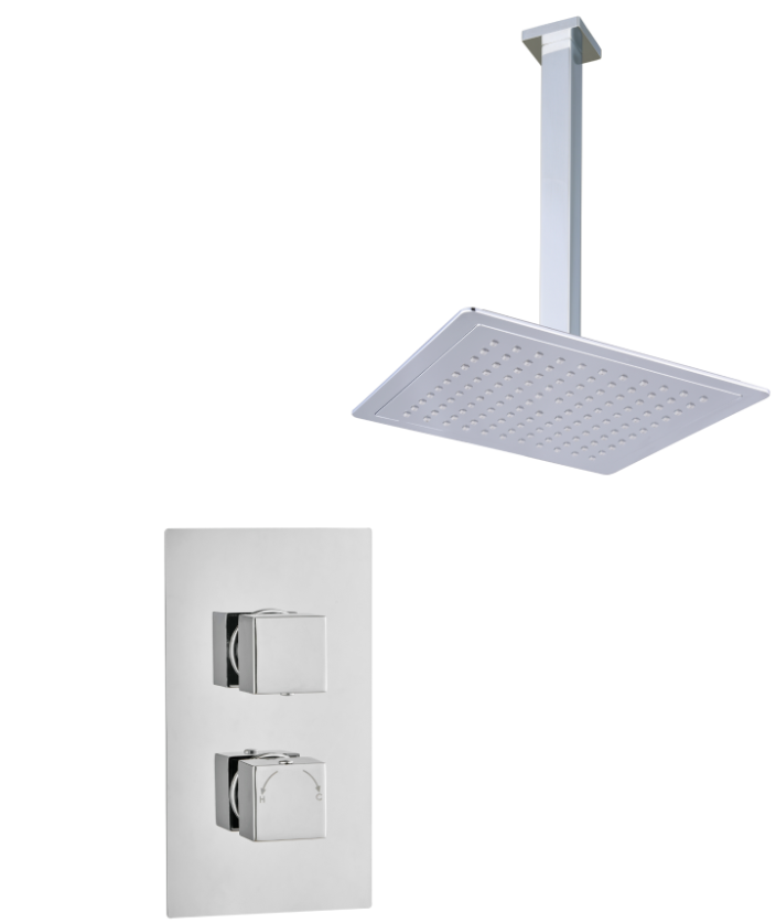 Echi Square Concealed Cealing Kit Chrome