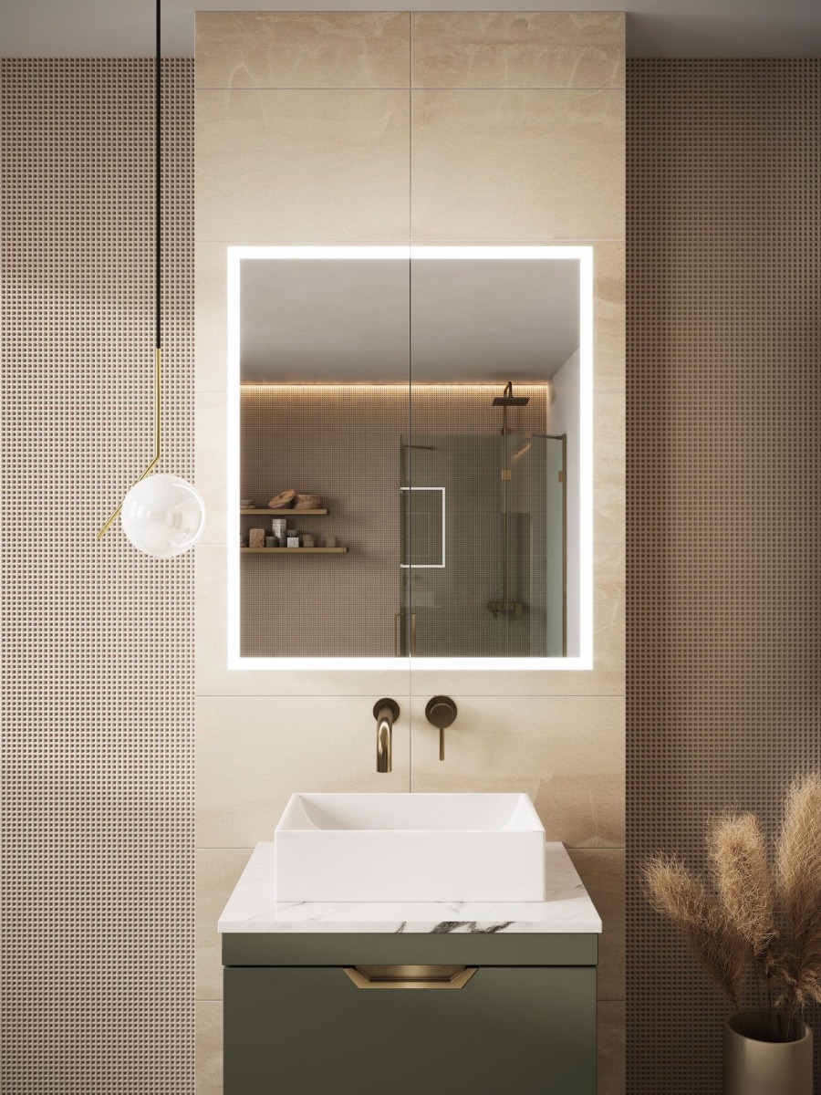 Prospr LED Single Door Mirror with Bluetooth 500x700mm