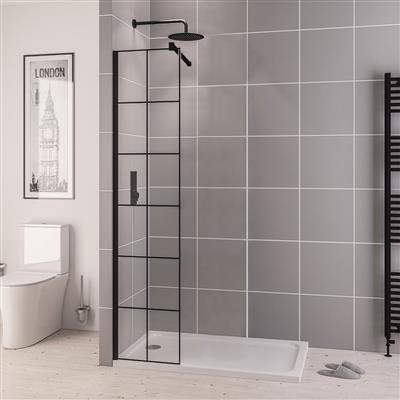 ShowerSculpt 8mm Framed Walk In Panel 300x2000mm MB