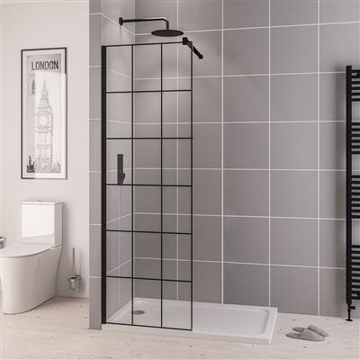ShowerSculpt 8mm Framed Walk In Panel 500x2000mm MB