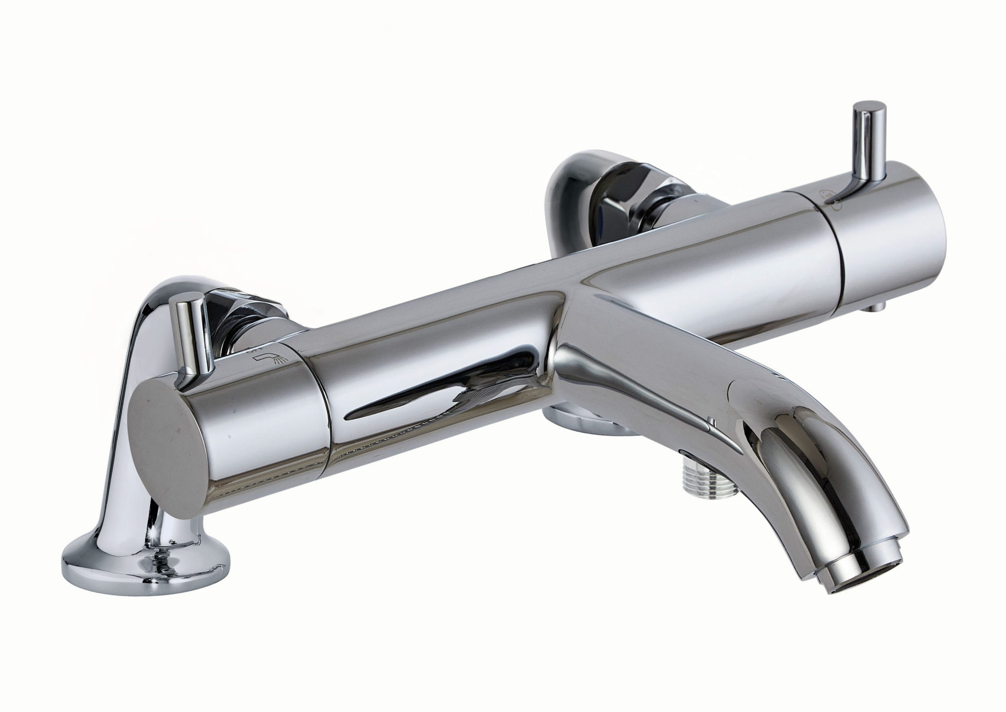 JTP - Florence Thermostatic Bath and Shower Mixer, Deck Mounted