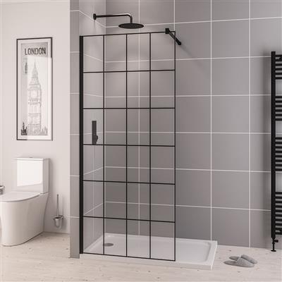 ShowerSculpt 8mm Framed Walk In Panel 800x2000mm MB