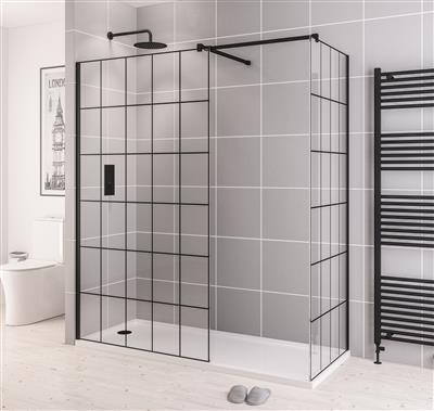 ShowerSculpt 8mm Framed Walk In Panel 1100x2000mm MB