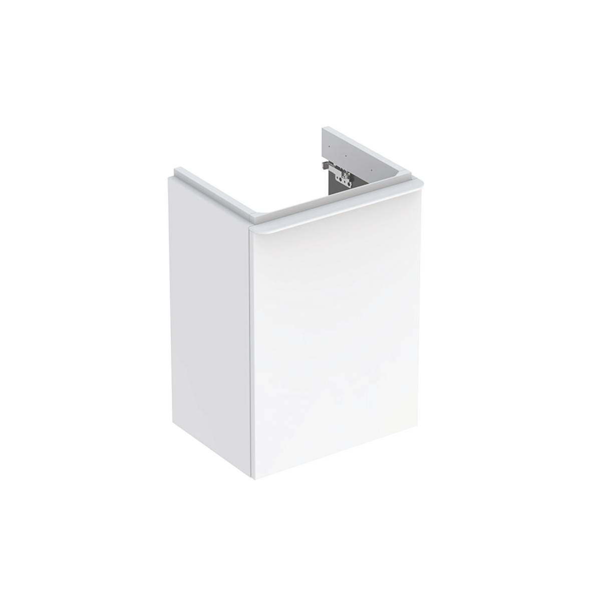 Smyle Square 450mm washbasin unit LH door White