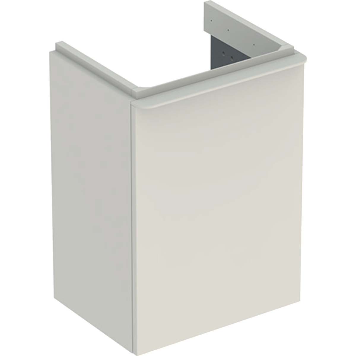 Smyle Square 450mm washbasin unit LH door sand 