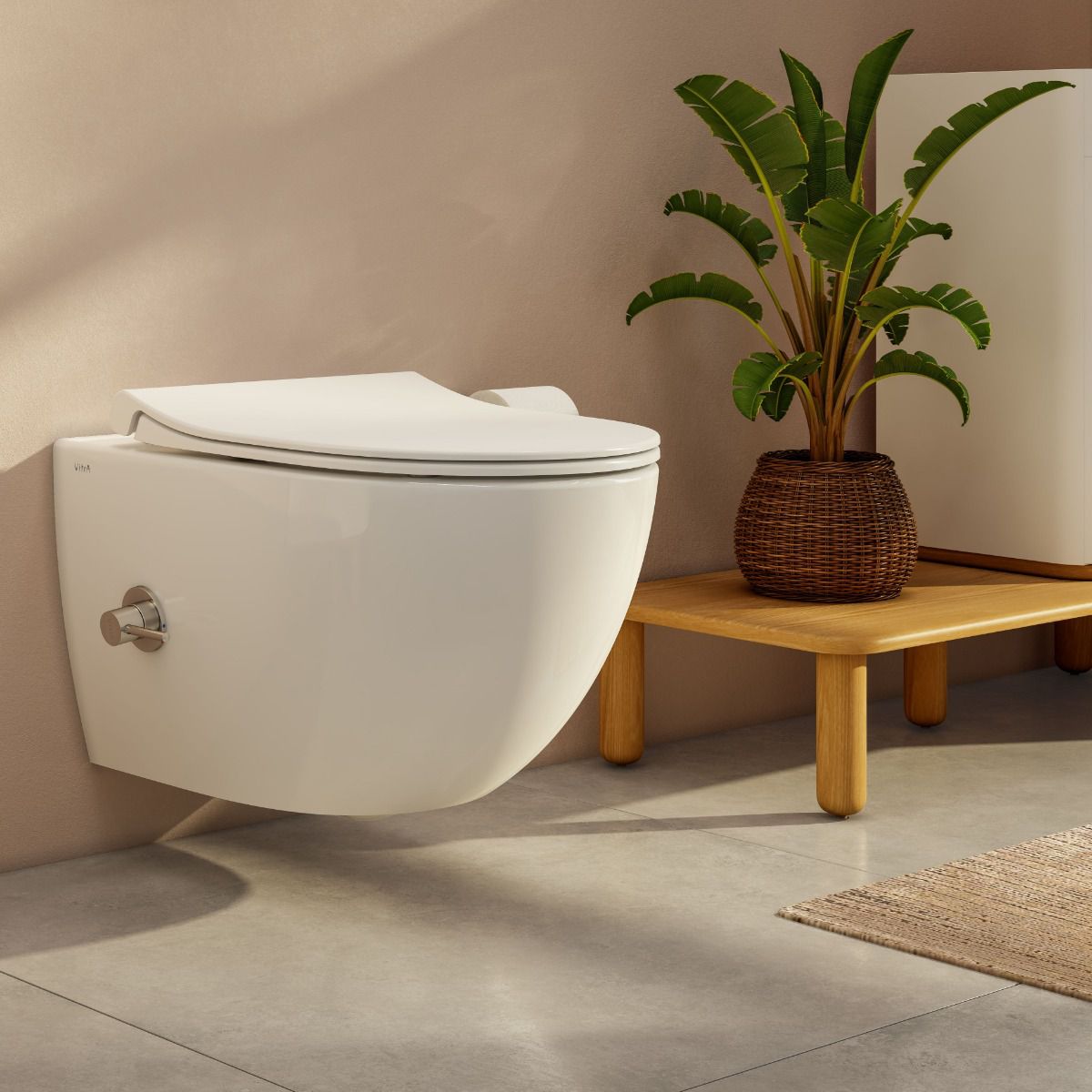 Sento Toilets Vitra Aquacare Sento Rimless Wall Hung Bidet Toilet with Integrated ...