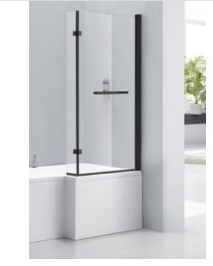 Saolarn L Shower Bath Screen - Black
