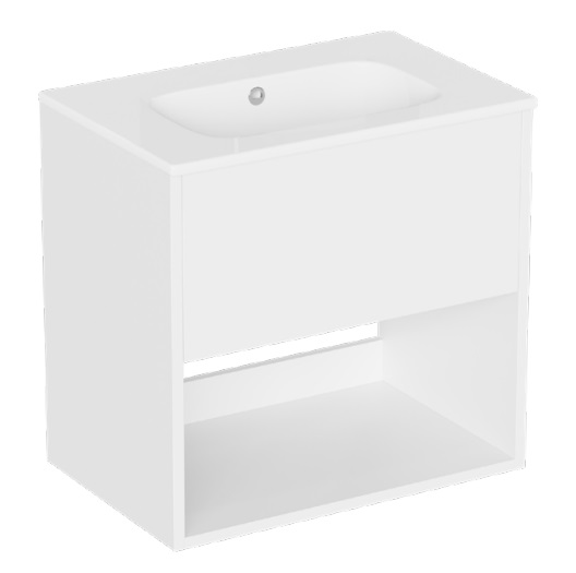 Hackney 600 Furniture Unit & Basin NTH - Gloss White