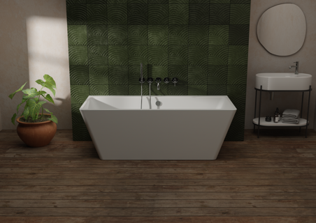 Amore Epping 1700 x 750mm Double Skinned Bath (incl. pre-fitted waste & overflow in chrome)