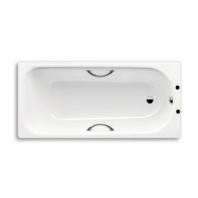 Kaldewei Saniform Plus 1700 x 700mm 2TH Bath Twin Grip - White (excl. feet & grips)
