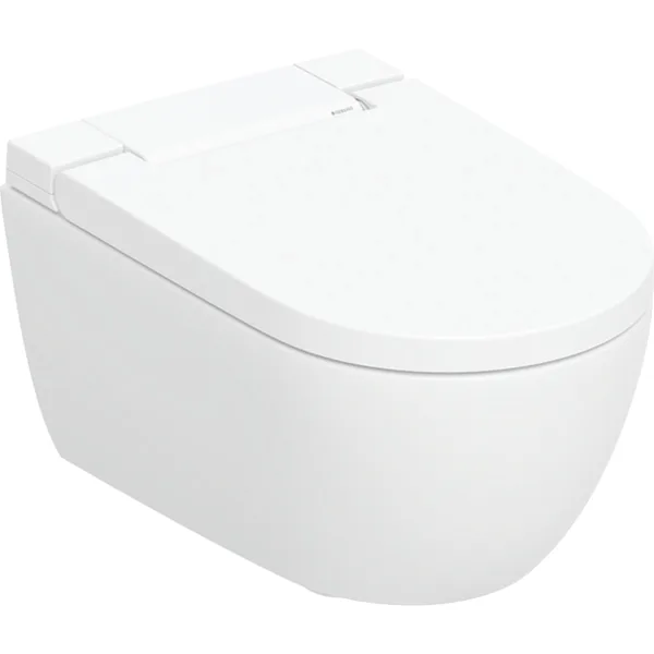 Geberit AquaClean Alba WC Complete Solution Wall Hung Pan & Seat with White Cover Detail