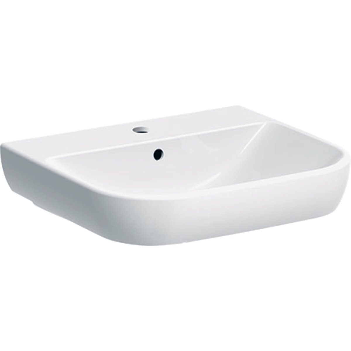 Geberit Smyle 650mm 1 tap hole washbasin