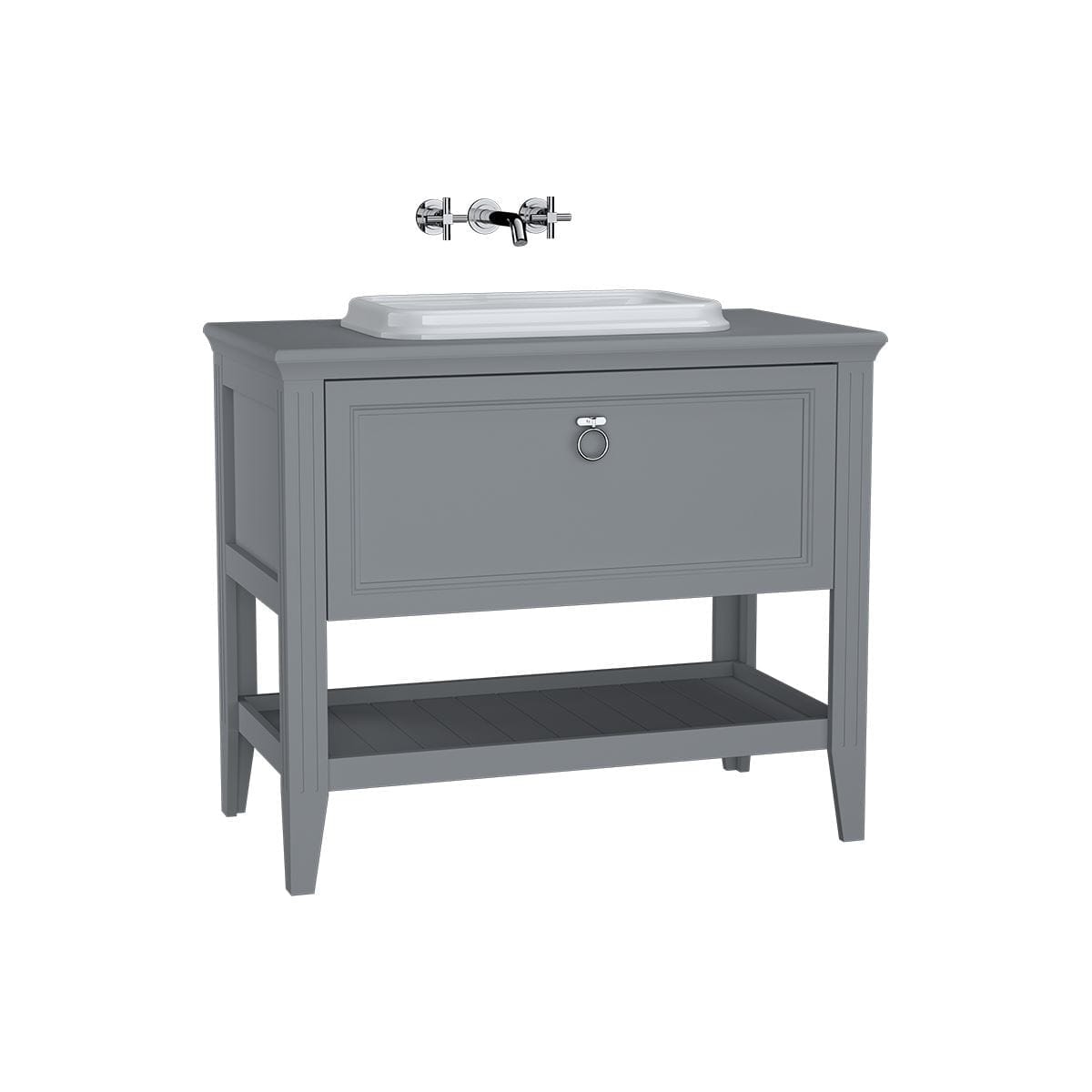 Valarte Washbasin Unit - 100cm - Matte gray