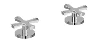 Riviera Deck Mounted Panel Valves-Chrome