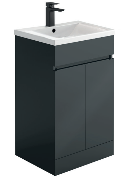 Envaron 500 Floor Standing Vanity Unit & Basin - Anthracite