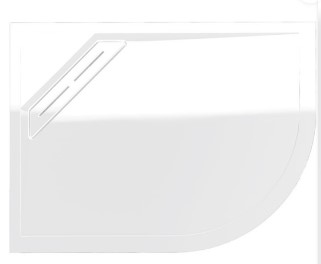 Kudos Connect2 Offset Quadrant Slip Resistant Shower Tray 1200 x 900mm