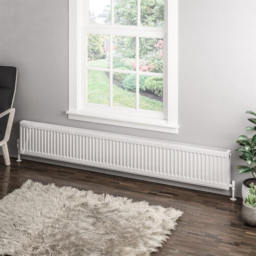 Type 11 Compact Panel Radiator 300 x 2000 Gloss White