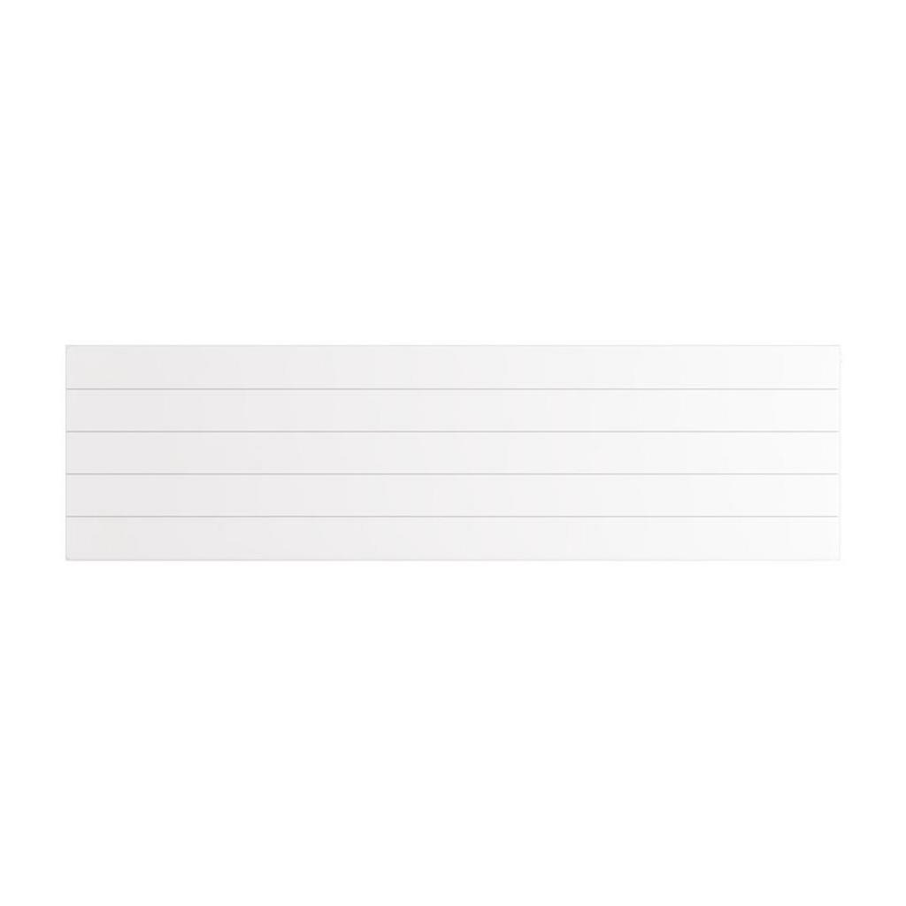 Flat Cover Plate with Lines 500 x 1800 Gloss White