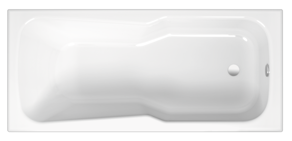 Bette BetteSet bathtub 2560-001 150x750mm, pergamon