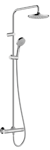 Vernis Blend Showerpipe 200 1jet with thermostat - Chrome