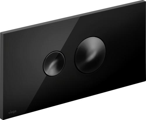 Flush plate Visign for Style 10-plastic black polished